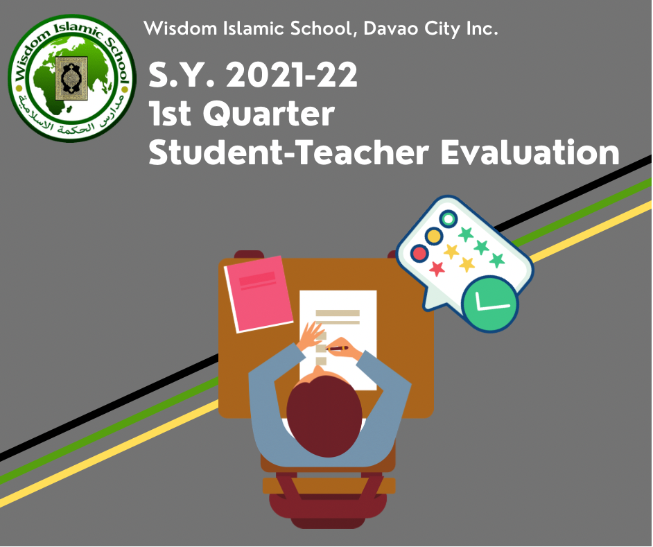 1st Quarter Student-Teacher Evaluations