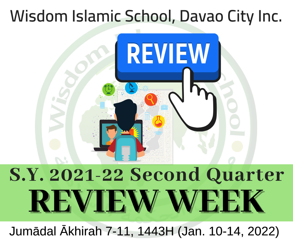 This week is 2ndQ Review Week